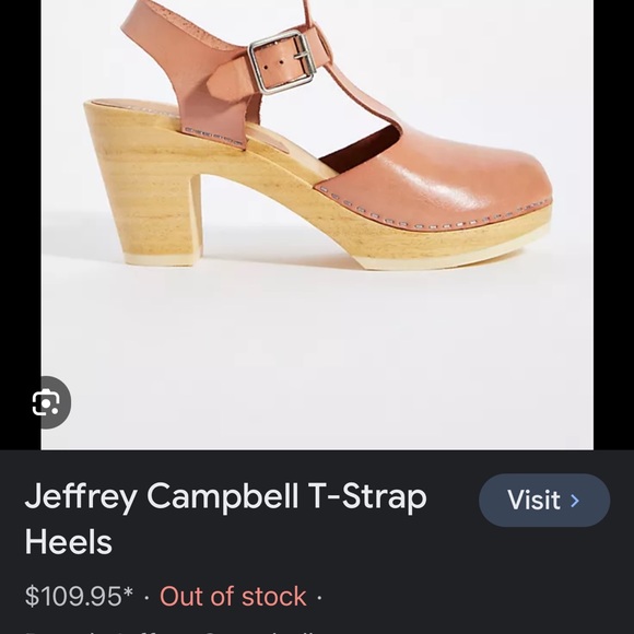 Jeffrey Campbell t-strap clog - Picture 3 of 8